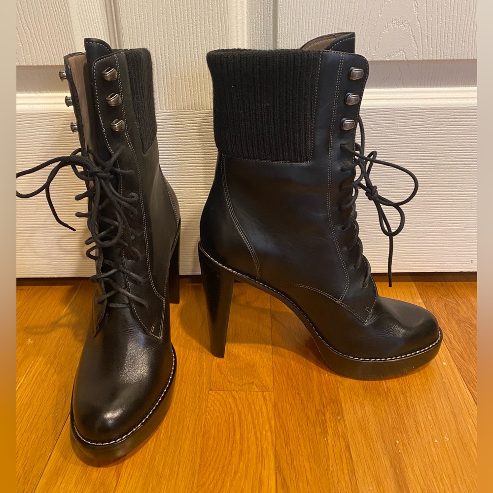 Cole Haan leather black boots, size 7